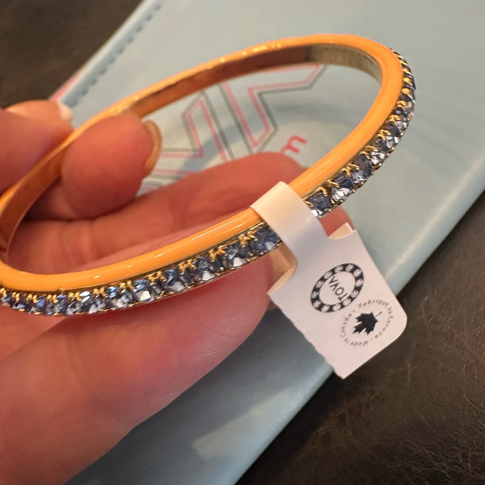 Orange and Light Blue Bangle - Picture 4 of 7